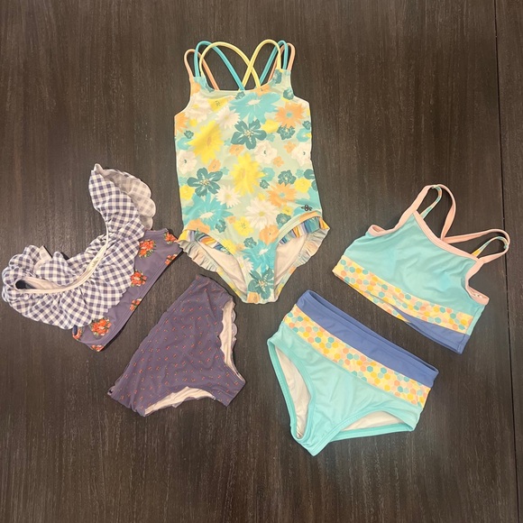 Matilda Jane 3 Different Girls Swimsuits Size 6 - Picture 1 of 16